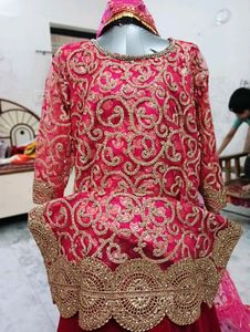 Beutiful Rose Pink Velvet Plazo Dress