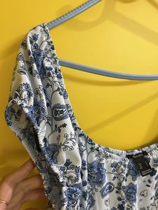 Floral Print Off-Shoulder Dress