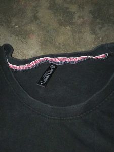 Black Graphic T-Shirt And Pant