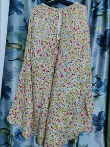Floral Print Wide Leg Pants