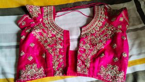 Beautiful Sea Green Sari With Blouse