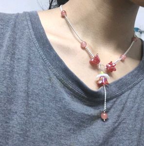 Red Tulip Necklace