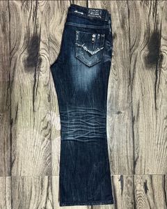 Distressed Bootcut Jeans
