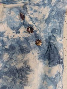 Tie Dye Ruffle Tank Top