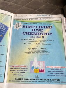 Dalal Series ICSE Class 10 Chemistry Text Book