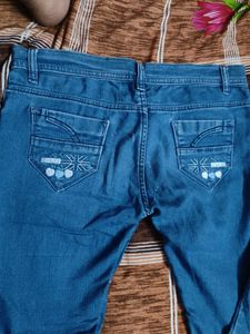 Ripped Blue Denim Jeans