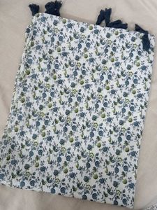 Floral Tassel Throw Scarf