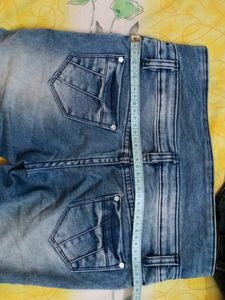 Denim Designer Capri Jeans For 8 To 10 Year