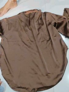 Brown Button-Down Shirt