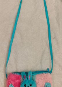 Cute Blue Bunny Sling Bag For Kids