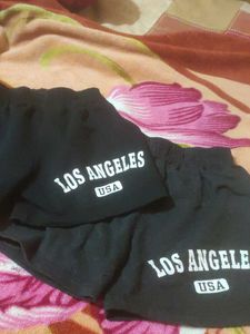 Combo,Black and Grey Los Angeles Shorts