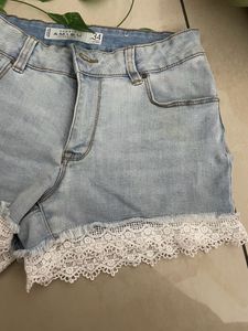 Mesh Lace Top And Shorts Set