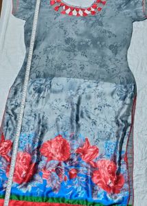 Red Full Suit Silk