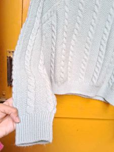 Pastel Green Knitted Pullover