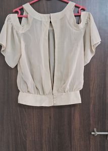 Transparent White Top