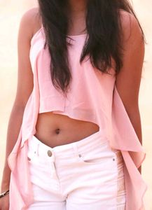 Pink Crop Top