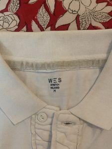 WES White Polo Shirt