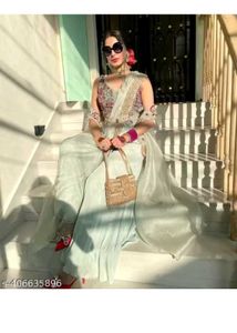 Mint Green Embroidered Anarkali Suit