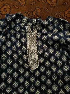 Blue Printed Kurta