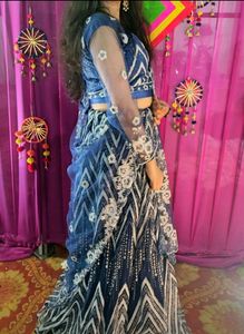 Blue Lehenga For Navratri Sell
