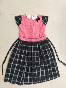 Cute Girls&#39; Cotton Bow Dress