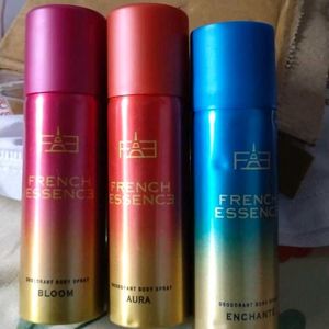 French Essence Body Spray Set(Pack Of Three)