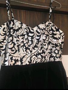 Party Wear Black Gown