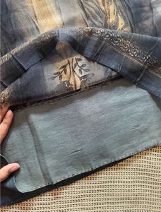 Grey Printed Saree