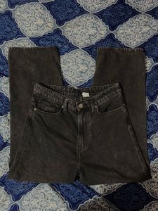 Y2k H&amp;M Charcoal Baggy Jeans