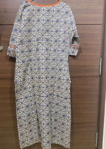 Printed Pure Cotton Kurta