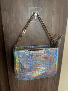 NEW Silver partywear sling bag