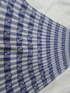 Price Drop !Checked Blue N White  Wool Long Skirt