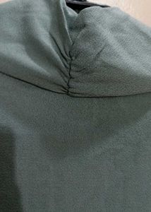 Elegant Teal V-Neck Top