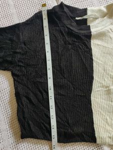 Two-Tone Long Sleeve Top