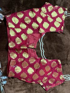 pure blouse  mahroon