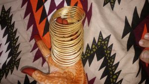 Golden Bangles Set