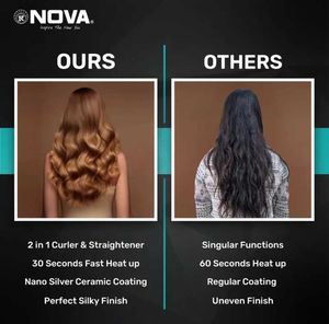 Nova 2 in 1 hair straightener