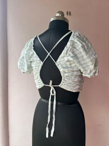 Checkered Crop Top