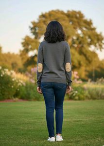 Imported Stylish Grey Pullover Sweater