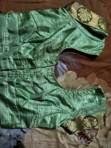 Green Saree Blouse
