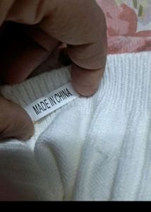 White Woolen Top