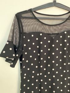 Polka Dot Mesh Dress