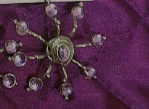Purple Beaded Earrings