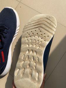 Super Comfortable Navy Blue-Red Campus Sport Shoes