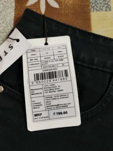 New Black Denim Shorts