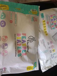R for Rabbit Feather Diapers - Pack of 6