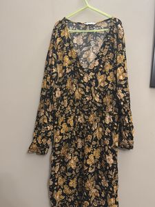 Stylish Black Printer Dress