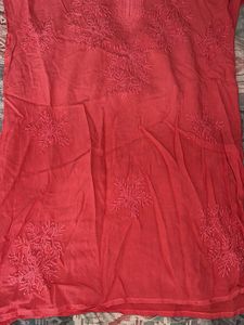 Short Chikankari Kurti