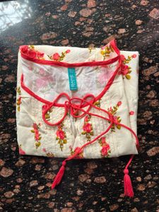 Peach Floral flowy top