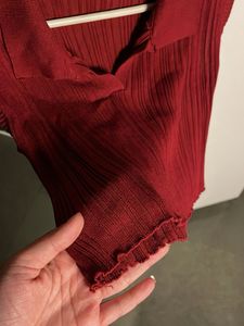 Y2k Ribbed Collared top✨